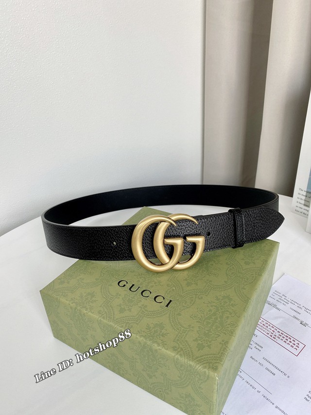 Gucci經典男士皮帶 古奇豬皮紋腰帶  jjp2776